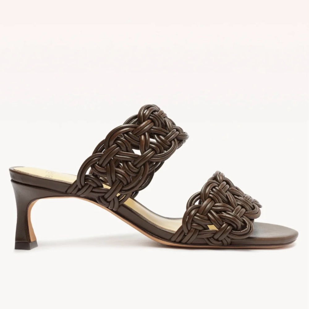 Alexandre Birman Sammy 50 Sienna Leather Heeled Sandal EUC!